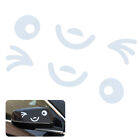 2 Pcs 19*5cm Smiling Face Car Rearview Car Decal for All