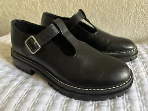 Zapatos de plataforma No Boundaries negros gruesos Mary Jane con tacón talla 8 usados en excelente estado - Imagen 1 de 24