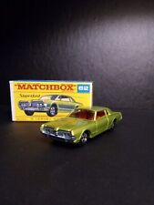 Matchbox Superfast #62 Mercury Cougar 1968 In  Rare Original Script Box