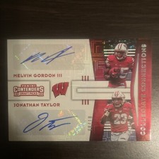 2020 PANINI CONTENDERS JONATHAN TAYLOR / MELVIN GORDON AUTO /10 BUILDING BLOCKS