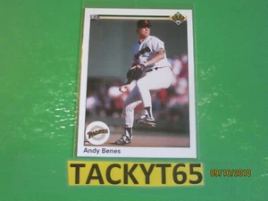 ANDY BENES (SAN DIEGO PADRES) 1990 UPPER DECK CARD NUMBER 55 - Picture 1 of 2