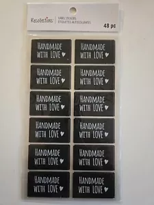 Recollections HANDMADE WITH LOVE LABELS Scrapbooking Stickers - Picture 1 of 1