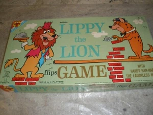 VINTAGE LIPPY THE LION FLIPS GAME COMPLETE TRANSOGRAM HANNA BARBERA 1962 - Picture 1 of 7