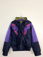 NEVICA Damska Retro Vintage 80's 90's Ski Snowboard Purple Jacket 8 40 Medium