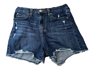 Signature Levi Strauss High Rise Denim Shorts Adjustable Waist Girls Size 14 - Picture 1 of 10