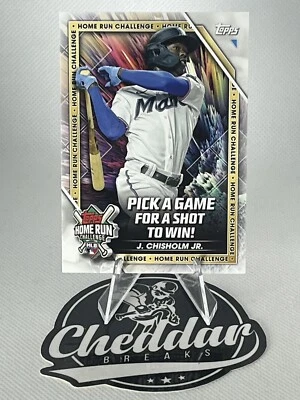 2023 Topps Jazz Chisholm Jr. Home Run Challenge Unscratched HRC-12 Yankees - Image 1 of 2