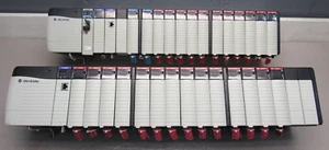 ALLEN BRADLEY CONTROLLOGIX SYS. w/PARALLEL UNIT 1756-L61 w/30QTY I/O MODULES XLN - Picture 1 of 17