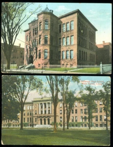 2 ESCUELAS - POSTALES NEW HAVEN, CT - Imagen 1 de 1