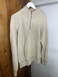 Sonoma Lifestyle Sweater Pullover 1/4 Zip Oat  Men Size L - Picture 1 of 10