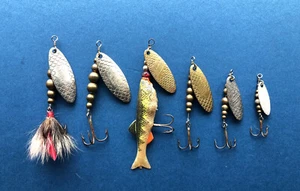 Vintage lot of (6) CP SWING Made in France spinner fishing lures 4 sizes 2 4 5 6 - Picture 1 of 1