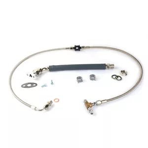 Turbo Oil Feed & Return Line Set For HONDA D15 D16 w/ Garrett Ball Bearing - Foto 1 di 9