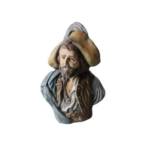 Vintage Holland Mold Ceramic HandPainted 12" Bust of Spanish Conquistador - Picture 1 of 7
