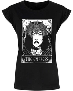 The Empress Tarot Card, Ladies Black T-Shirt, Royalty Beauty Rebel, Deadly Tarot - Picture 1 of 3