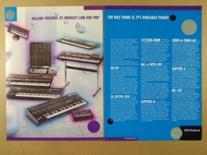 1983 Roland SH-101 JX-3P 100M MC-4 Jupiter 6 8 Juno 60 MC-202 Vintage Print Ad - Bild 1 von 1