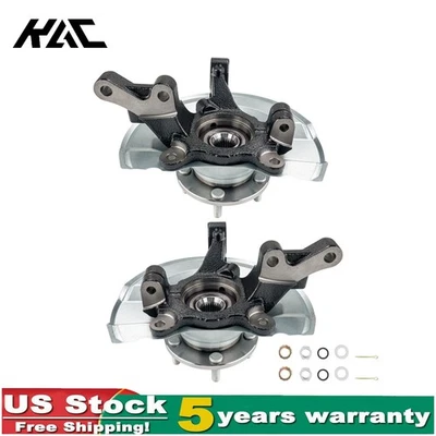2x Front Steering Knuckle Wheel Hub Bearing Set For  Dodge Caliber 2008-2012 - Image 1 of 4