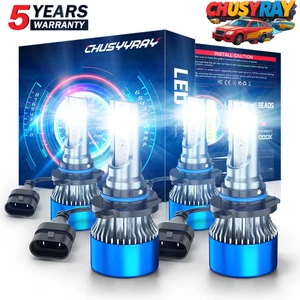 9006 9005 LED Headlight KIT Combo Bulbs 10000K Hi Low Beam Super Bright White - Bild 1 von 11