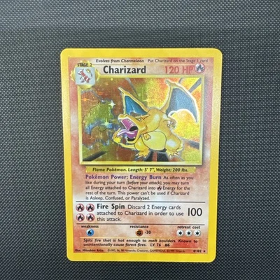 Pokémon TCG Charizard Base Set Holo Unlimited Rare #4/102 Original Charizard - Image 1 of 4