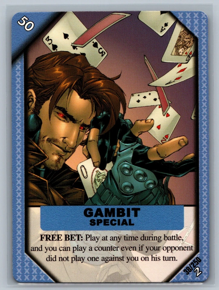 Marvel ReCharge CCG Gambit #38/250 Special Card TCG Series 2 - Image 1 of 2
