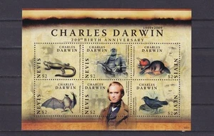 SA11e Nevis 2009 200th Anniv Birth of Charles Darwin mint minisheet - Picture 1 of 1