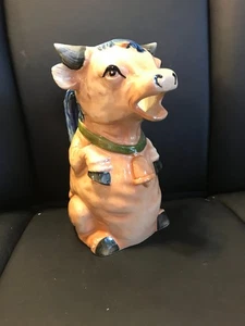 Antique Large Cow Pitcher - Ex au5 - Picture 1 of 5