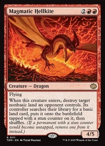 MTG Tarkir Dragonstorm R Magmatic Hellkite #0111 - Picture 1 of 1