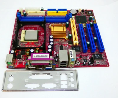 Biostar  P4TGV-R Ver. 7.1  socket 478 with Intel CELERON 2.8GHz CPU  + IO Shield - Image 1 of 4