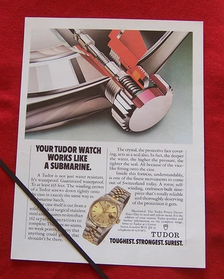 TUDOR PRINCE OYSTER ROLEX WATCH 1984 ORIGINAL VINTAGE PRESS ADVERT - Image 1 of 2