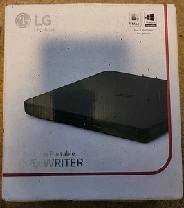 LG GP63EX70 Ultra Slim Portable DVD Writer - M-DISC Support - Mac + Windows 10 - Afbeelding 1 van 4