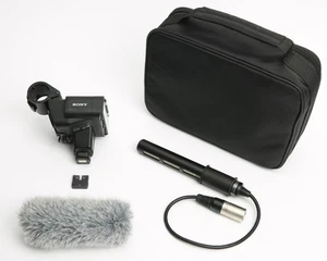 Sony XLR-K3M Zweikanal Digital XLR Audio Adapter Kit mit Shotgun Mikrofon - Bild 1 von 10