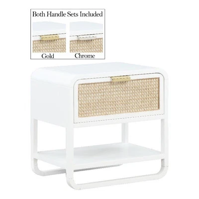 Meridian Furniture Sage White Wood Veneer Night Stand - Image 1 of 4