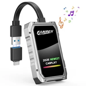 2025 Upgraded Wireless CarPlay Adapter for iPhone, Fastest & Stablest 5G WiFi... - Picture 1 of 7