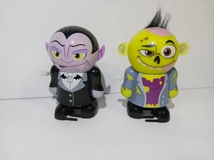 Monster Wind Up Toys Dracula Zombie Yeti Tin Litho Toys Windup - Picture 1 of 13