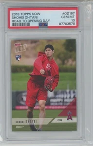 2018 Topps Now Road To Opening Day Shohei Ohtani #OD167 Angels ROOKIE RC PSA 10 - Picture 1 of 1