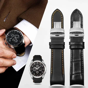 Correa de reloj de cuero de 24 mm para pulsera + herramienta Tissot T035627 T035407 - Imagen 1 de 21