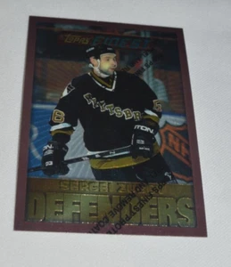 1996 TOPPS FINEST - SERGEI ZUBOV PITTSBURGH PENGUINS DEFENDERS CARD # 171 - Bild 1 von 4