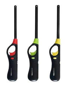 Multi-Purpose Refillable BBQ Lighters - Adjustable Flame, Safety Lock,3-Pack - Picture 1 of 13