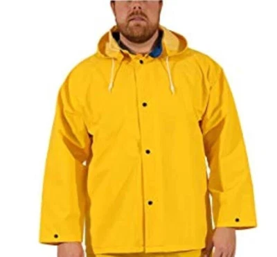Резиновый дождевик Tingley 5X ПВХ 35 мм Ind.Work, желтый съемный капюшон - Изображение 1 из 4