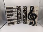 Piano Keys Tile & Note Wall Art Plaque Musical Wall Decor New View  Accessories