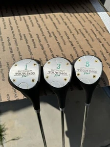 DUNLOP TOUR 2400 PLUS (1-3-5) Wood Set RH Steel Shaft Golf Clubs - Picture 1 of 4