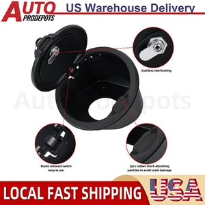 Locking Fuel Filler Door Gas Tank Cap Cover w/Keys for Jeep Wrangler JL 2018+ - Picture 1 of 8