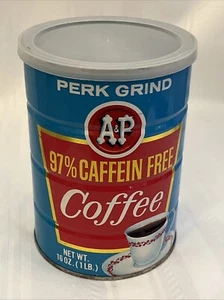 Vintage A&P Perk Grind Coffee 1lb Can Nice - Picture 1 of 7