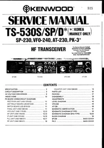 Manuale di servizio - Manuale di servizio per Kenwood AT-230,TS-530 - Foto 1 di 1