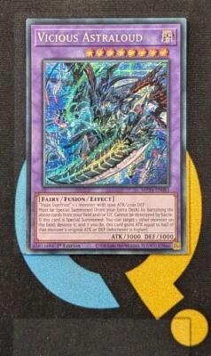 MP24-EN083 Vicious Astraloud Prismatic Secret Rare YuGiOh  - Image 1 of 3