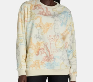 Winne The Pooh Womens Plush All Over Print Tigger & Pooh Sweatshirt In Box Small - Picture 1 of 11