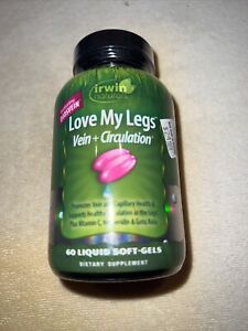 Irwin Naturals Love My Legs Vein + Circulation 60 Liquid Soft-Gels New EXPIRED 