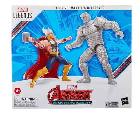 Avengers 60th Anniversary Marvel Legends Thor vs. Marvel's Destroyer 6-Inch Cover