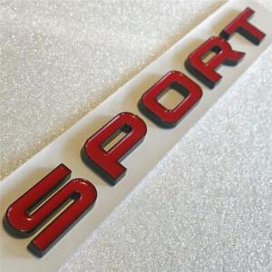 LAND ROVER DISCOVERY SPORT BADGE RED BLACK REAR BACK TAILGATE LETTERING