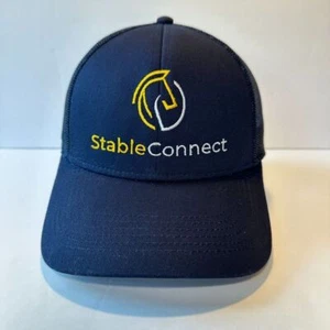 Stable Connect Cap Hat Black Snapback Adjustable Mesh Back Cap America - Picture 1 of 6