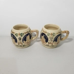 Coffee Mugs Grapes German Castles Drachenfels Feindlbruder 3.5" - Picture 1 of 2