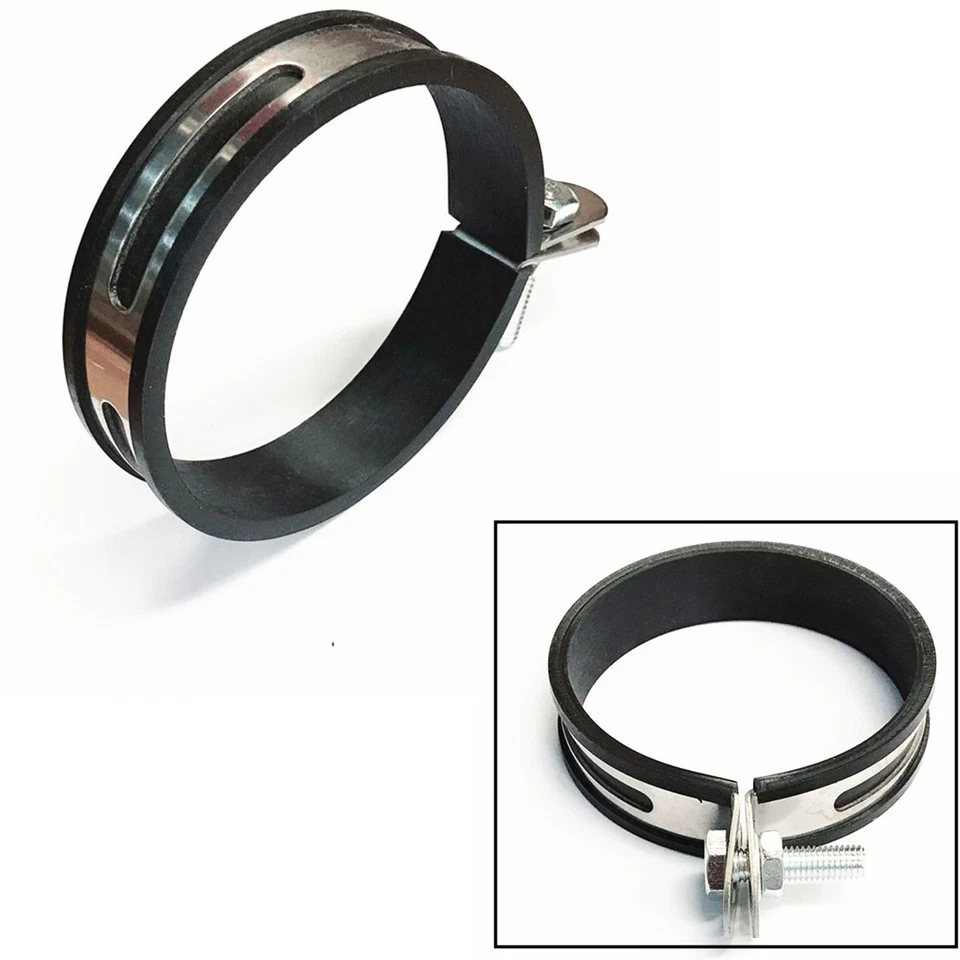 Motorcycle Bike Exhaust Muffler Pipe Hanger Mount Bracket Stainless Steel 86mm - Image 1 of 4